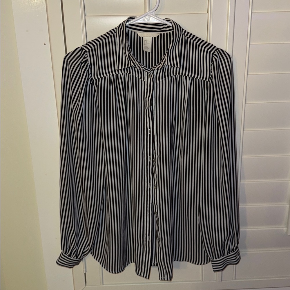 H&M Monochrome Striped Shirt